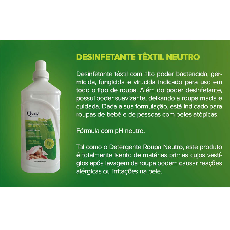 Desinfetante-Têxtil-1L Desinfetante têxtil neutro - Linha Baby