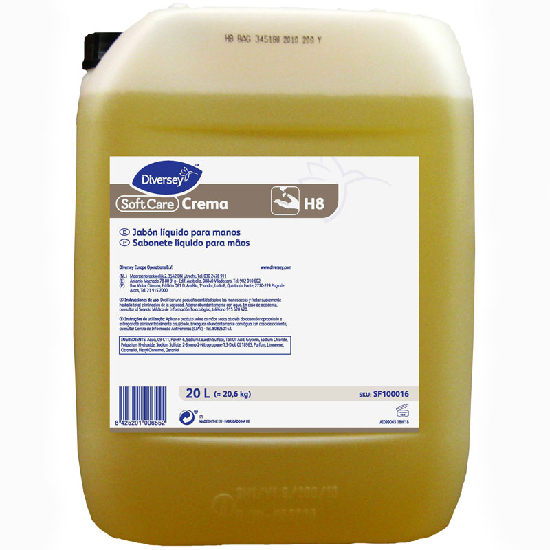 SC-Crema-H8 Sabonete líquido p/ sujidades difíceis 20L